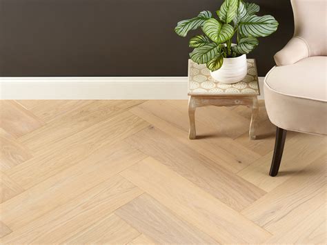 White Oak Herringbone Floor