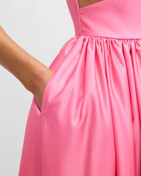 Sau Lee Nova Ombré Satin Cutout Gown | Neiman Marcus