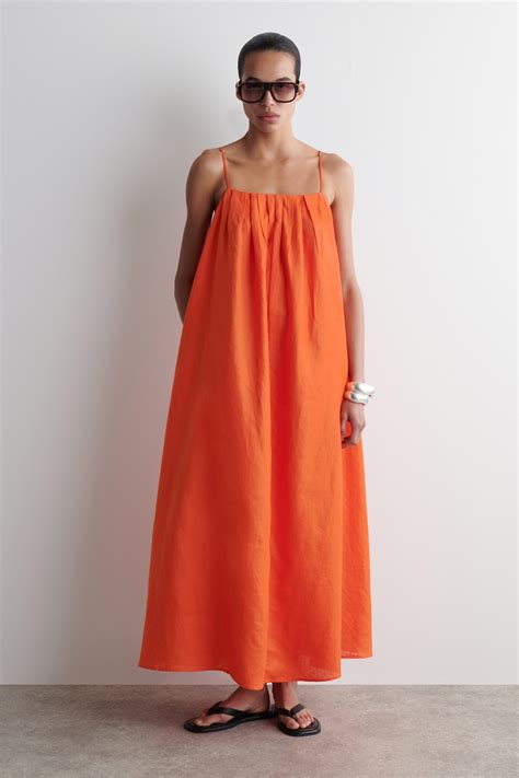 Womens Orange Dress