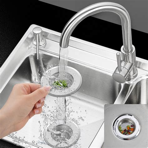 handbird 3Pack Kitchen Mesh Sink Strainers Stainless Steel Drain ...