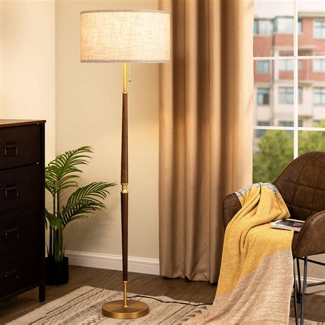 EDISHINE 62 inch Mid-Century Modern Floor Lamps for Living Room, Retro ...