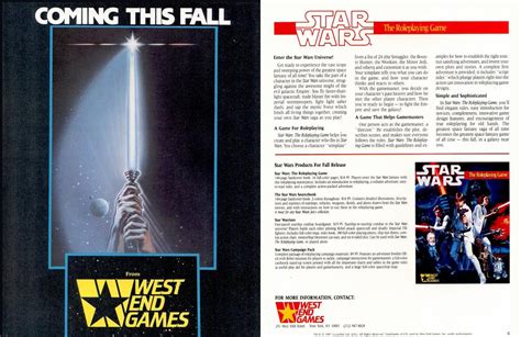 Dan's Top 19 RPGs - #2 - Star Wars (West End Games)