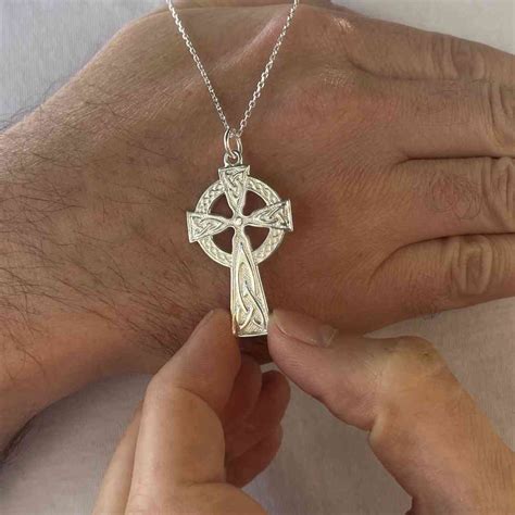 Silver Traditional Cross Necklace | Celtic Cross Online