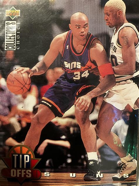 93-94 upper deck tip offs # Charles Barkley with Dennis Rodman. Shoot ...