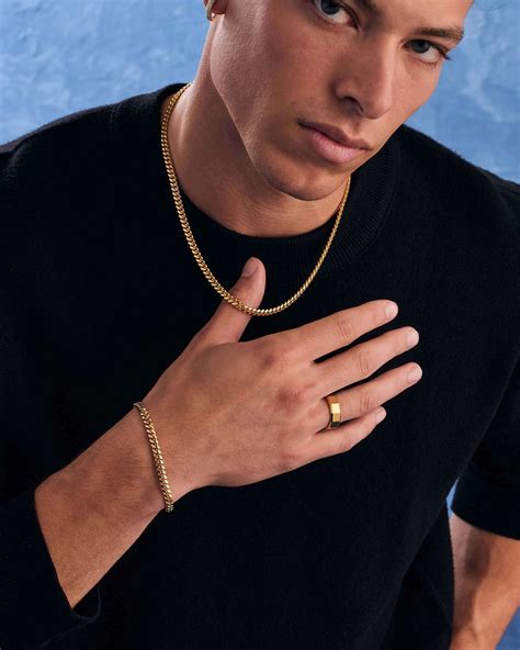 Cuban Set - 5mm Men's Gold Bracelet and Chain - JAXXON