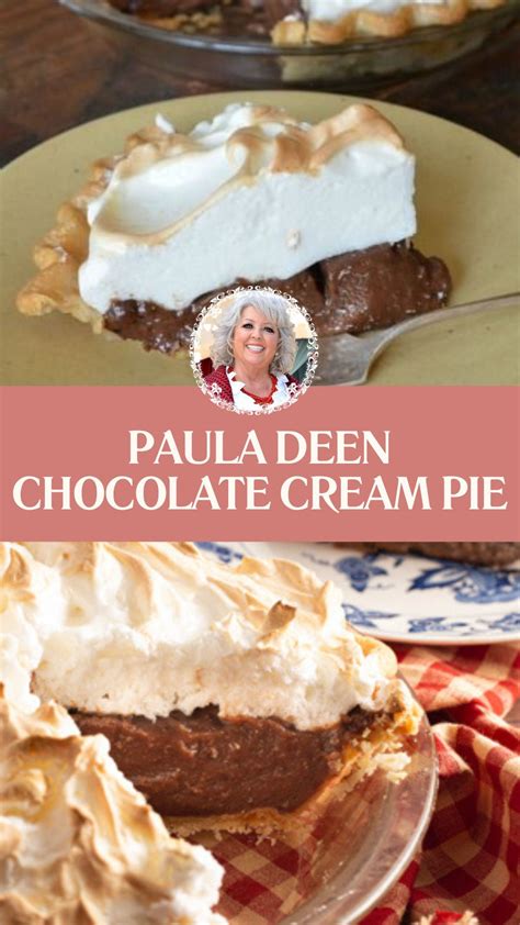 Paula Deen Chocolate Cream Pie - Delish Sides | Recipe | Best chocolate ...