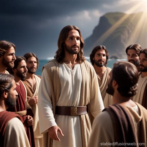 jesus calling disciples Prompts | Stable Diffusion Online