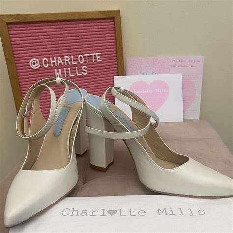 Beautiful Charlotte Mills bridal shoes... - Depop