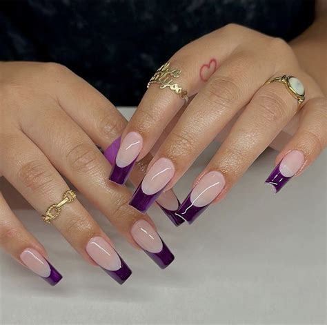 Pin by Shy.LB on nail design$ ･ﾟ | Purple nails, Funky nails, Purple ...