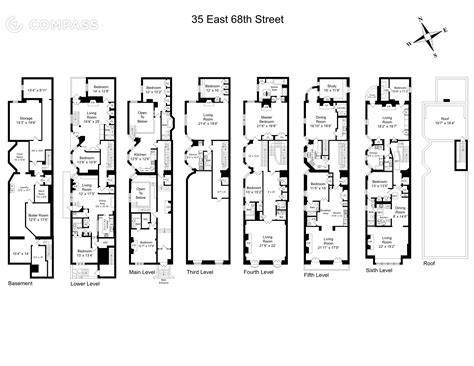 35 East 68th St NYC | New york townhouse, Townhouse, Apartment floor plans