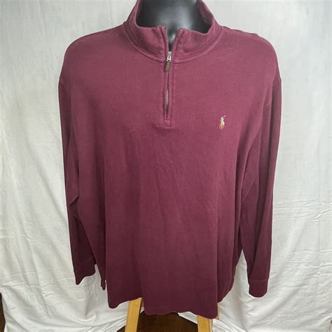 Polo Ralph Lauren Polo Ralph Lauren Men's XXL Estate Rib Quarter-Zip ...