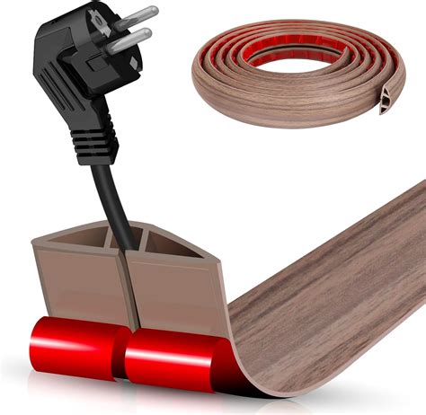 Amazon.com: Floor Cord Cover Self Adhesive Cord Hider,10FT Cable ...