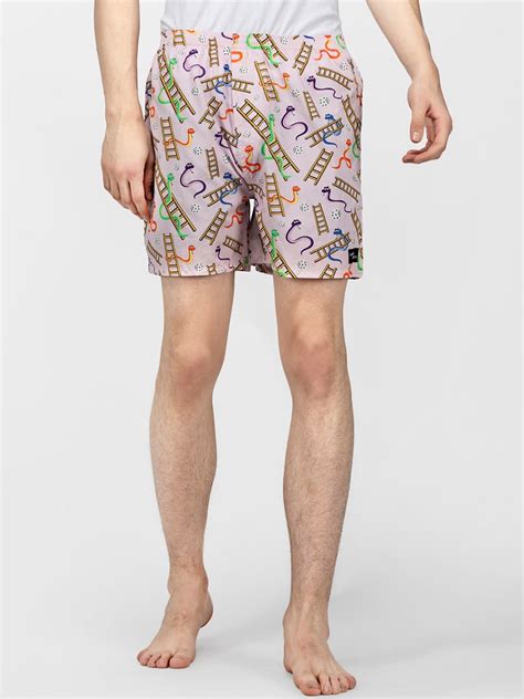 Buy WHAT'S DOwn Men Pink Snakes & Lads Printed Boxer Shorts - Boxers ...