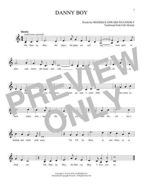 Danny Boy by Traditional Irish Sheet Music for Ocarina at Sheet Music ...