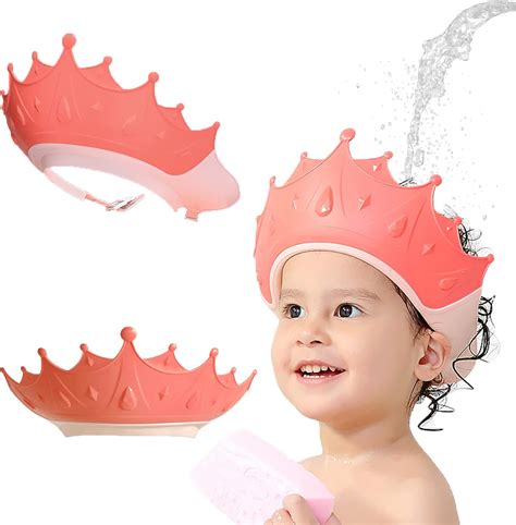 Shower Caps for Kids, KAMHBE Baby Shower Cap Shield Adjustable Crown ...