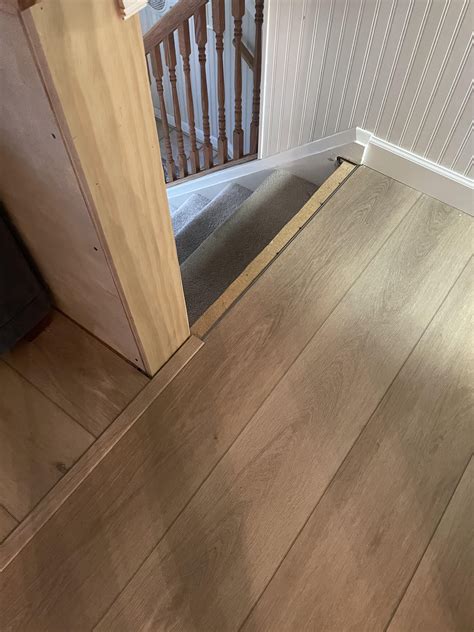 How to transition from the lvp carpet on stairs. : r/Flooring