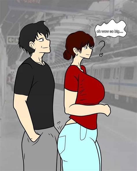 Meeting a thick mommy at the Subway : r/porncomics