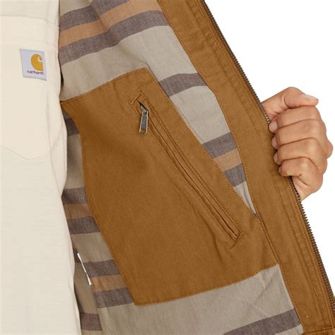 Carhartt Women's Rugged Flex Loose Fit Canvas Detroit Work Jacket ...