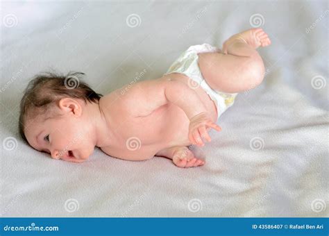 Infant baby roll over stock image. Image of child, clean - 43586407