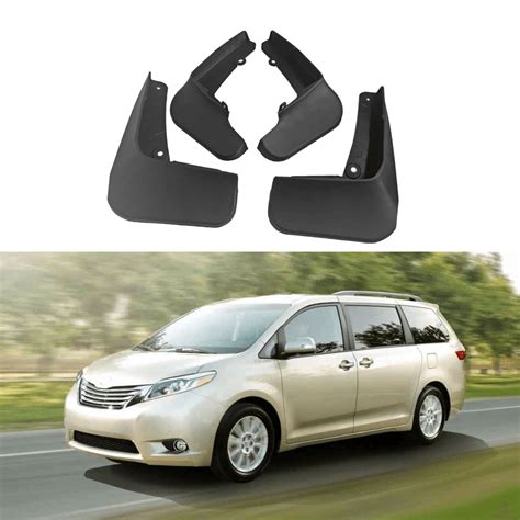 Fit 2011-17 Toyota Sienna Splash Guards Front Rear Mud Flaps Guard ...