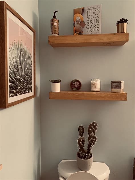 Floating Bathroom Shelves Over Toilet / Pin by Audrey Fowler on My home ...