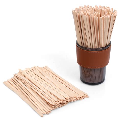 Amkoskr Wooden Coffee Stirrers - Coffee Stir Sticks 7.5 Inch,100pcs ...