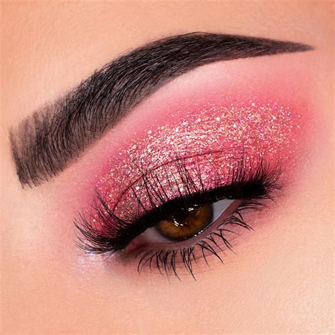 Pink Glitter Makeup Looks - Flawless Makeup Routine