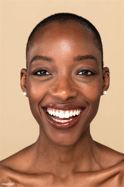 Happy nude black woman against a beige background | premium image by rawpixel.com / Jira | Black ...