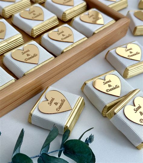 Personalized Chocolate Wedding Favors