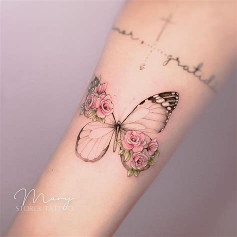 Tattoos Roses And Butterflies at Caitlin Grimmett blog