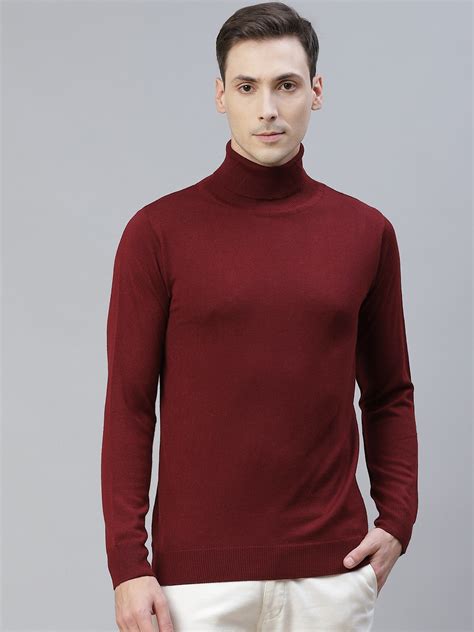 Buy Pierre Carlo Men Maroon Pullover - Sweaters for Men 15236124 | Myntra