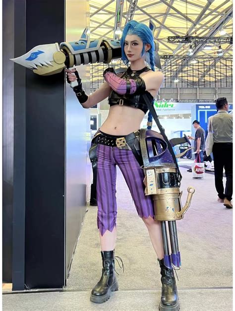 League of Legends Jinx Costume, Jinx Cosplay Suit, LOL Costume, Arcane ...