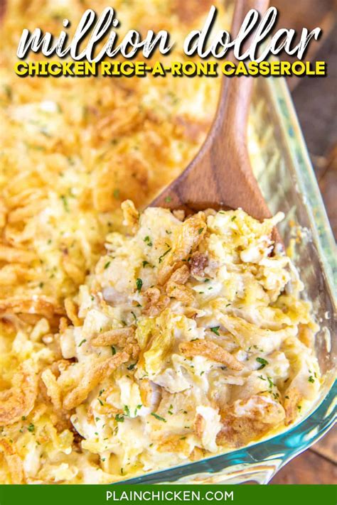 Million Dollar Chicken Rice-A-Roni Casserole - Plain Chicken
