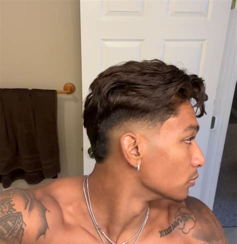 Straight Hair Burst Fade