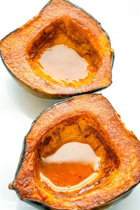 Acorn Squash with Cinnamon Butter - Sum of Yum