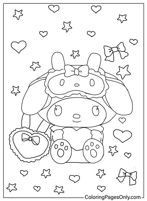My Melody Colouring In Pages