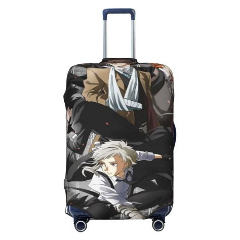 Bungo Stray Dogs Dazai Osamu Luggage Suitcase Covers Elastic Washable Cartoon Luggage Protector ...