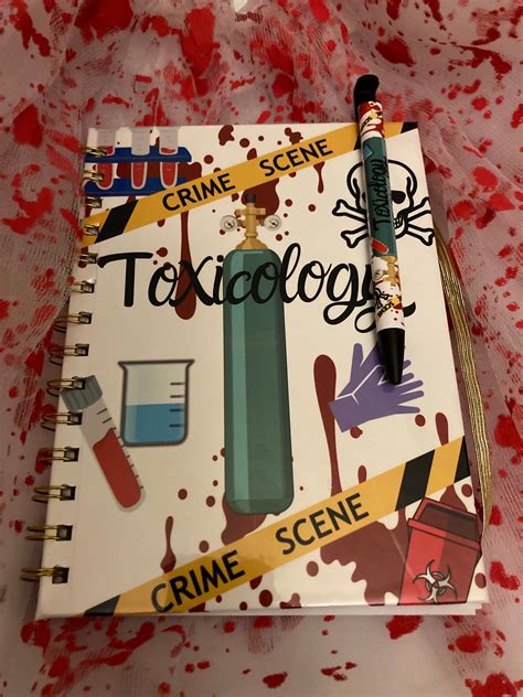 Toxicology Handmade Hardcover Notebook Personalized Forensic Science Journal Pen Set Gift ...