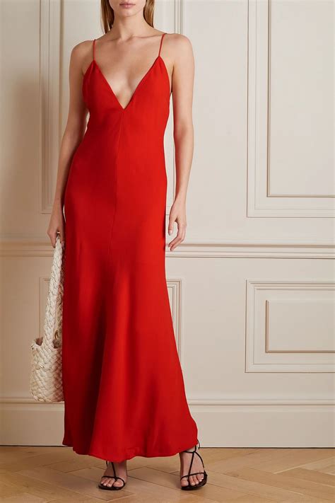 STELLA MCCARTNEY Crepe open-back maxi dress | THE OUTNET