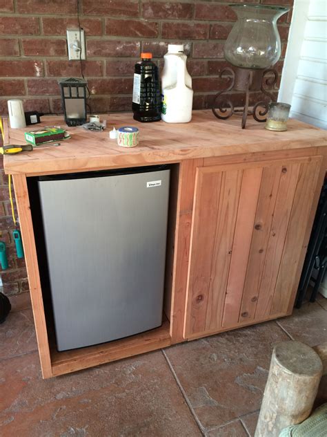 Pin by Angel Diaz on For the Home | Outdoor refrigerator cabinet, Diy ...