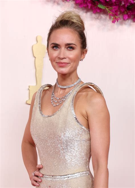 Emily Blunt Stuns in a Light Blue Dress on the Venice Film Festival Red Carpet