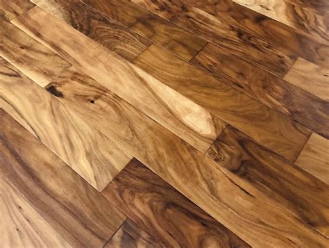 Acacia Natural 3/8 x 5" Hand Scraped Small Leaf Engineered Wood Floor ...