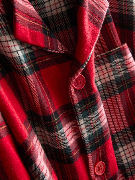 Men's Red Men's Pure Cotton Red Check Family Christmas Pyjamas | Penneys