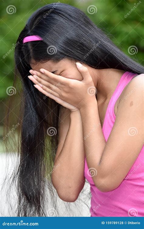 A Sad Youthful Minority Person Stock Photo - Image of sadness, feelings ...