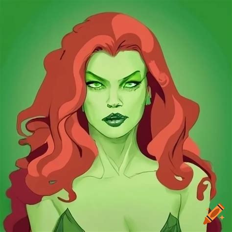 Pencil sketch of poison ivy from dc universe