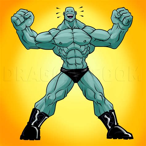 How To Draw Muscles, Drawing, Step by Step, by KingTutorial - DragoArt