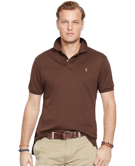Mens Polo Shirt Brown at Jean Begaye blog