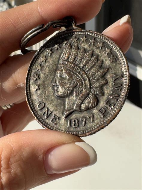 Vintage 1877 Indian Head Penny & Buffalo Nickel Novelty Medallion ...