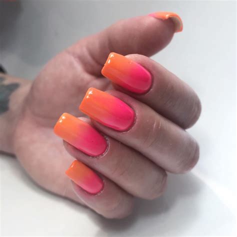 Pink Orange Ombre Nails: 30+ Looks To Try This Month - Nail Designs Daily