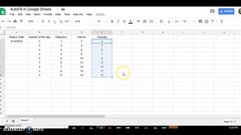 AutoFill in Google Sheets - YouTube